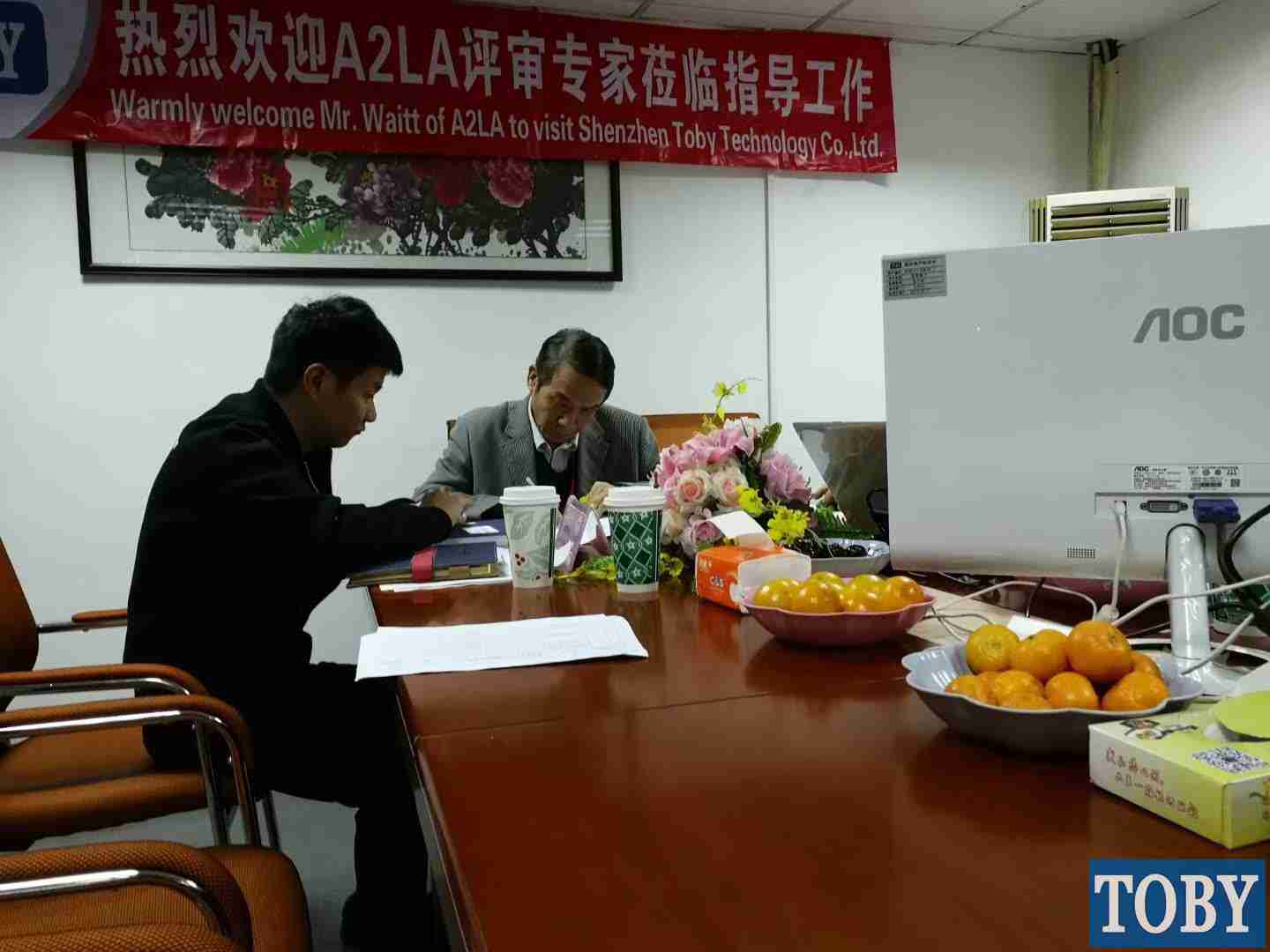 美国A2LA评审专家来我司指导工作